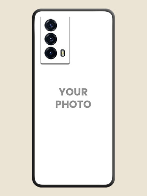 Custom Full Single Pic Upload On Space Black Personalized Soft Matte Phone Covers -Iqoo Z5 5G - alternate view