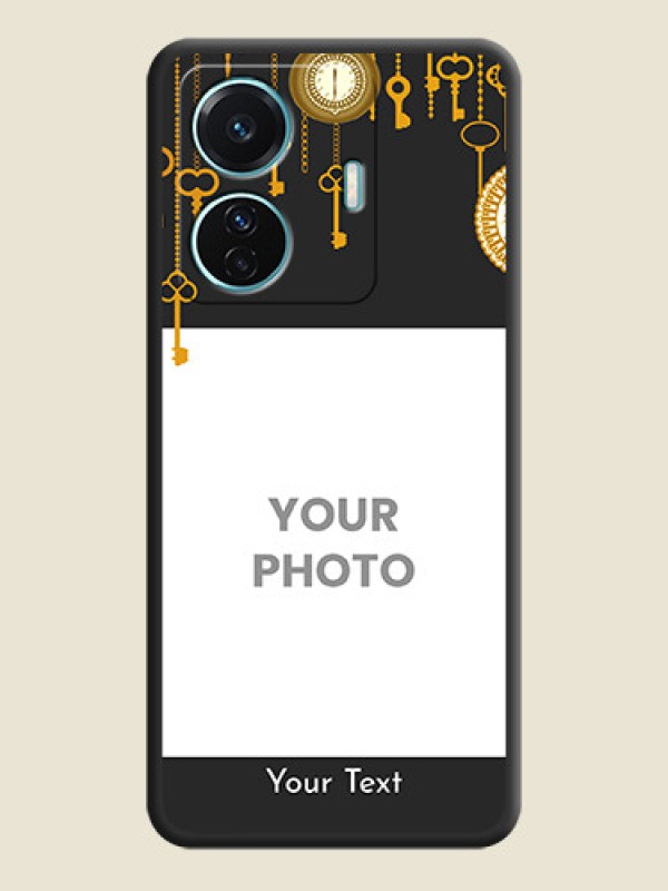 Custom Decorative Design with Text on Space Black Custom Soft Matte Back Cover - iQOO Z6 Pro 5G - alternate view