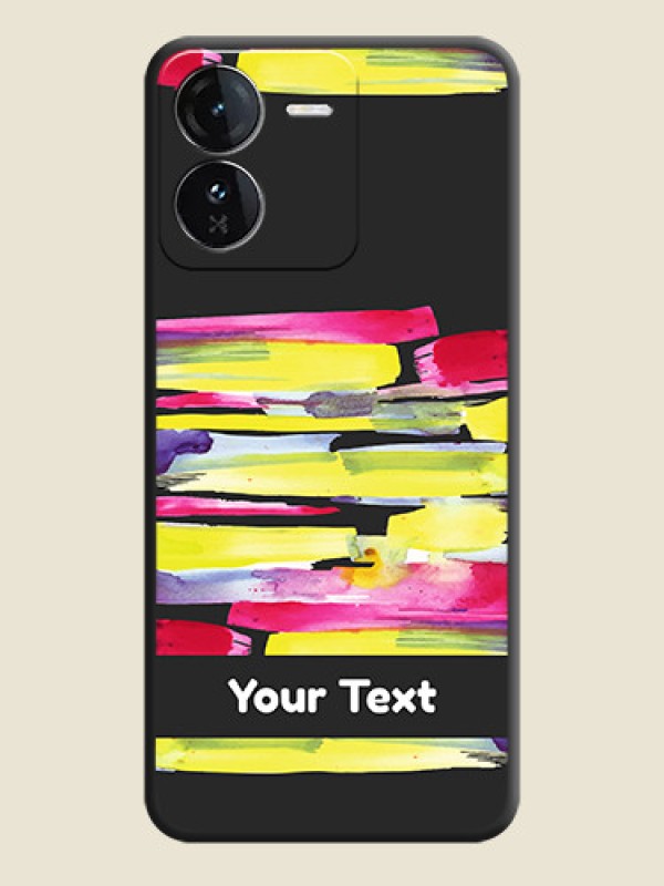 Custom Brush Coloured On Space Black Custom Soft Matte Mobile Back Cover - iQOO Z9 5G - alternate view
