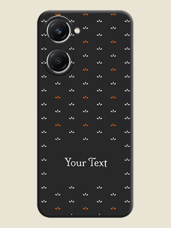 Custom Simple Pattern With Custom Text On Space Black Custom Soft Matte Mobile Back Cover - iQOO Z9 Lite 5G - alternate view