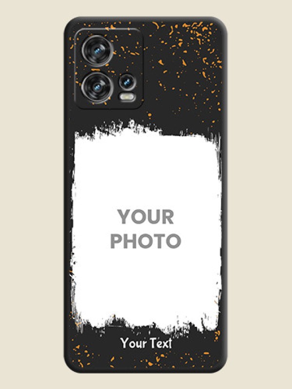Custom Spray Free Design on Photo on Space Black Soft Matte Phone Cover - Motorola Edge 30 Fusion - alternate view