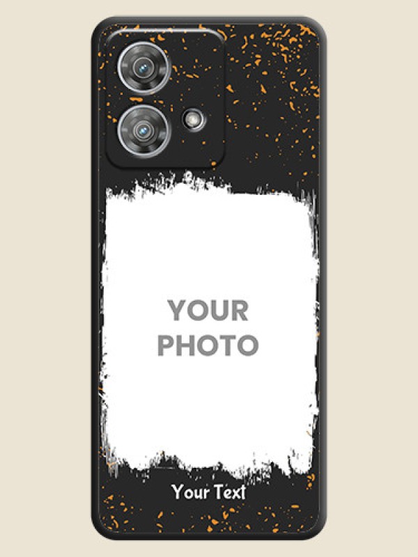 Custom Spray Free Design on Photo On Space Black Custom Soft Matte Mobile Back Cover - Motorola Edge 40 Neo - alternate view