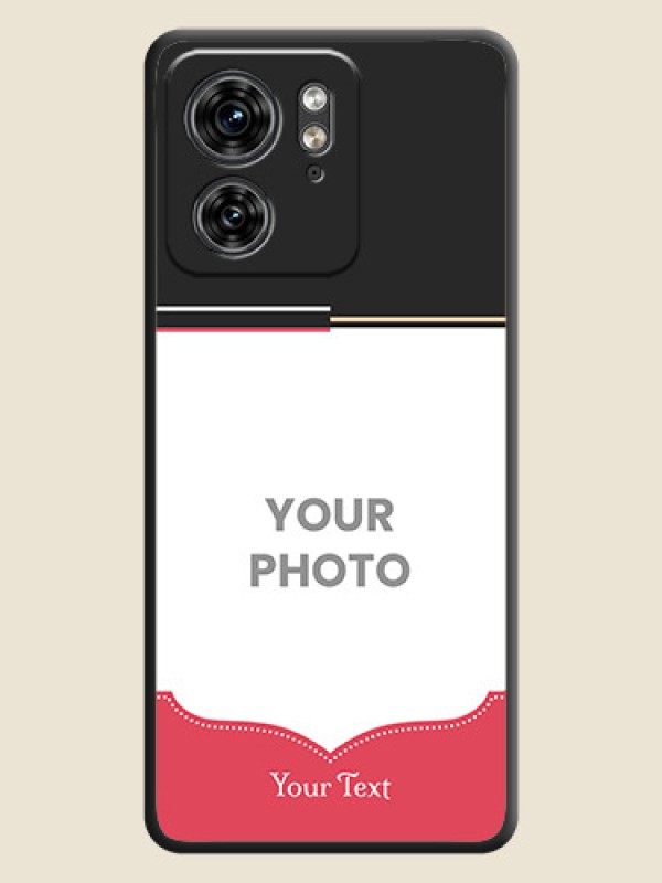 Custom Classic Plain Design with Name - Photo on Space Black Soft Matte Phone Cover - Edge 40 - alternate view