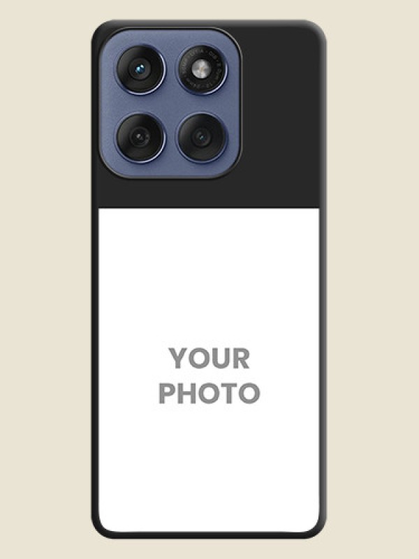 Custom Image Upload With Space Black Color On Custom Soft Matte Mobile Back Cover - Motorola Edge 60 Fusion - alternate view
