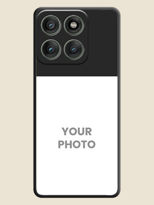Custom Image Upload With Space Black Color On Custom Soft Matte Mobile Back Cover - Motorola Edge 60 Pro 5G - alternate view