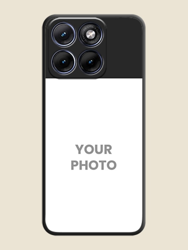 Custom Image Upload With Space Black Color On Custom Soft Matte Mobile Back Cover - Motorola Edge 70 5G - alternate view