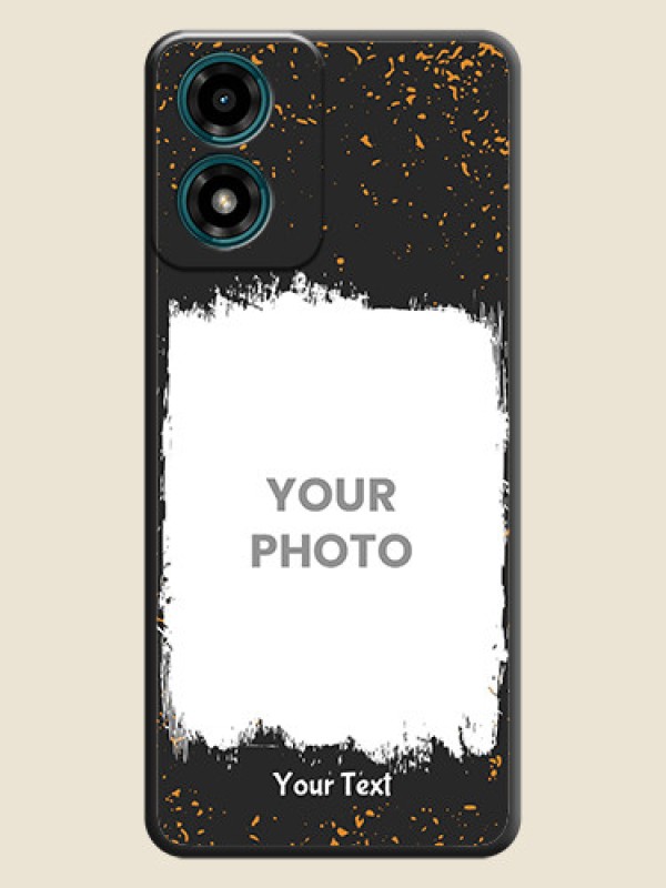 Custom Spray Free Design - Photo on Space Black Soft Matte Phone Cover - Motorola G04 - alternate view