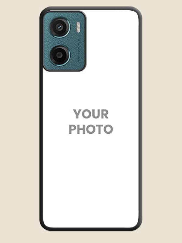 Custom Full Single Pic Upload On Space Black Custom Soft Matte Mobile Back Cover - Motorola G05 - alternate view
