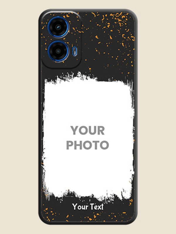 Custom Spray Free Design - Photo on Space Black Soft Matte Phone Cover - Motorola G34 5G - alternate view