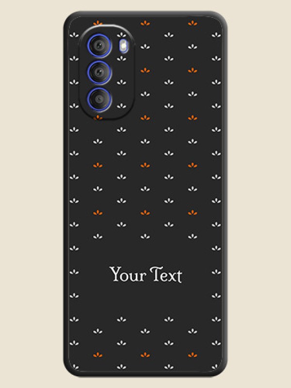 Custom Simple Pattern With Custom Text On Space Black Personalized Soft Matte Phone Covers -Motorola G51 5G - alternate view
