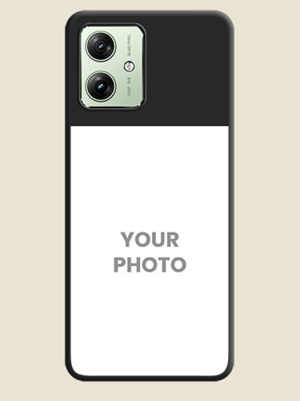 Custom Image Upload With Space Black Color On Custom Soft Matte Mobile Back Cover - Motorola G64 5G - alternate view