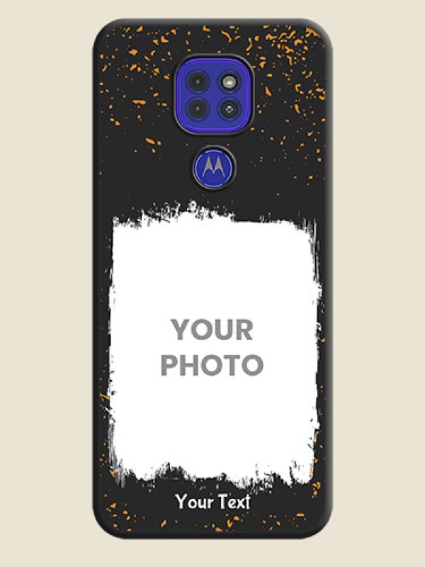 Custom Spray Free Design on Photo on Space Black Soft Matte Phone Cover - Motorola G9 - alternate view