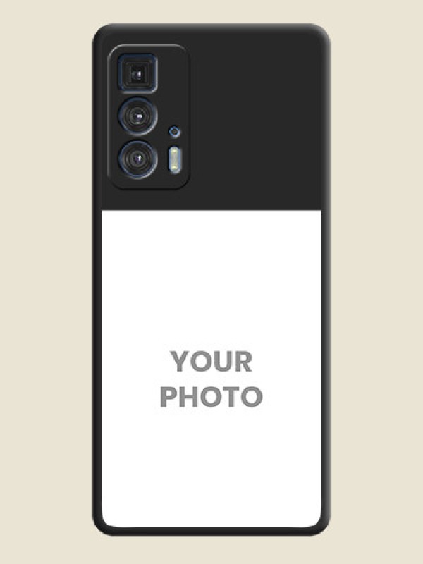 Custom Image Upload With Space Black Color On Custom Soft Matte Mobile Back Cover - Motorola Moto Edge 20 Pro - alternate view