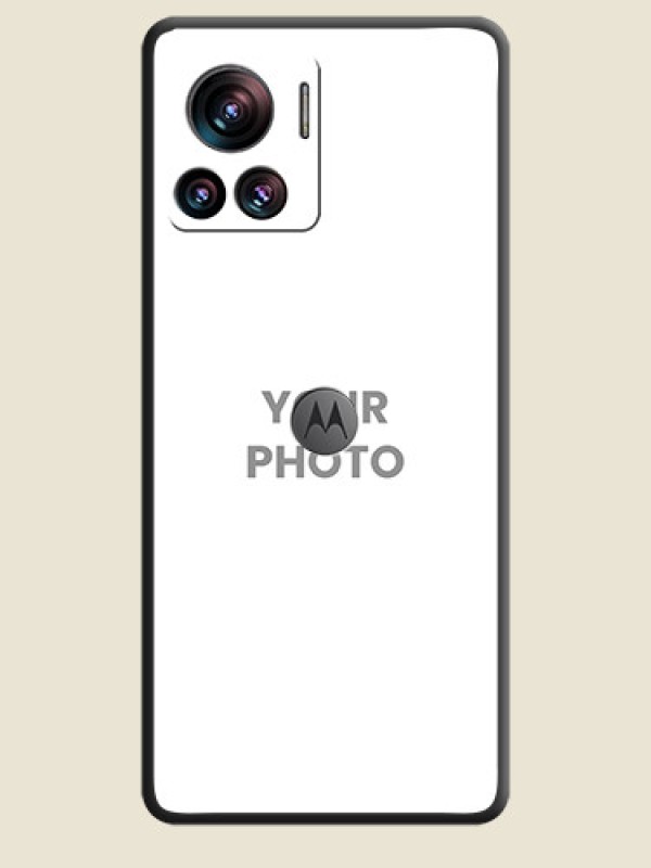 Custom Full Single Pic Upload On Space Black Personalized Soft Matte Phone Covers -Motorola Moto Edge 30 Ultra - alternate view