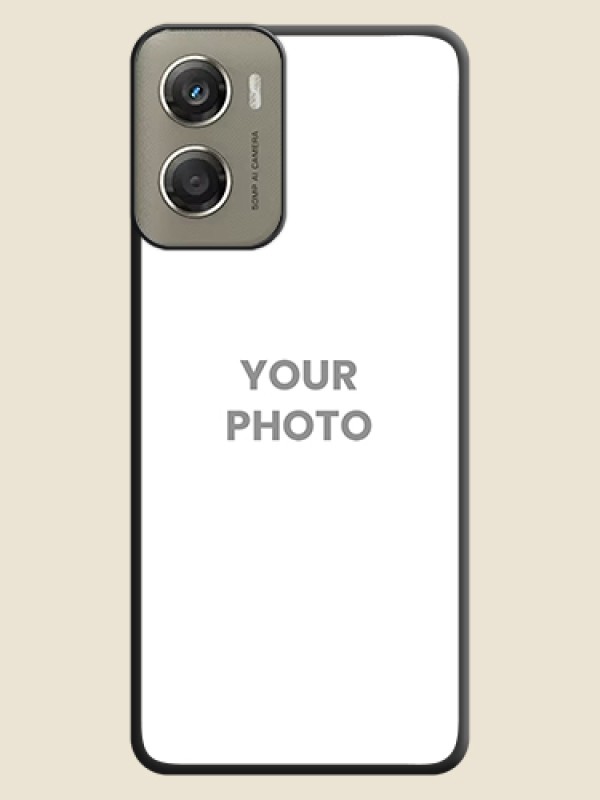Custom Full Single Pic Upload On Space Black Custom Soft Matte Mobile Back Cover - Motorola Moto G06 Power - alternate view