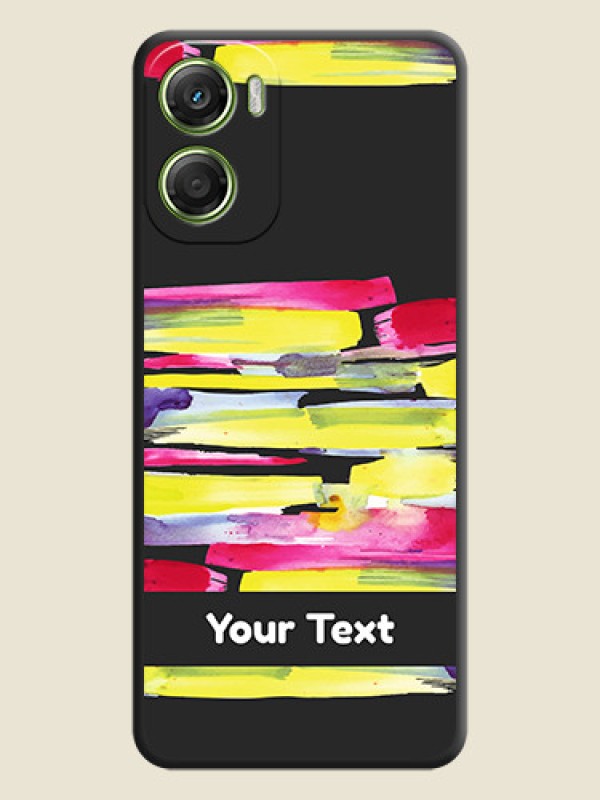 Custom Brush Coloured On Space Black Custom Soft Matte Mobile Back Cover - Motorola Moto G06 - alternate view