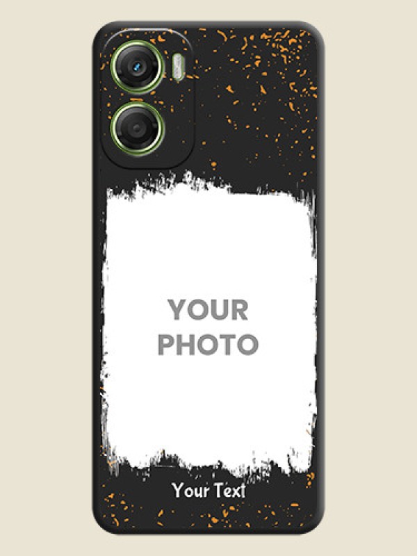 Custom Spray Free Design on Photo On Space Black Custom Soft Matte Mobile Back Cover - Motorola Moto G06 - alternate view
