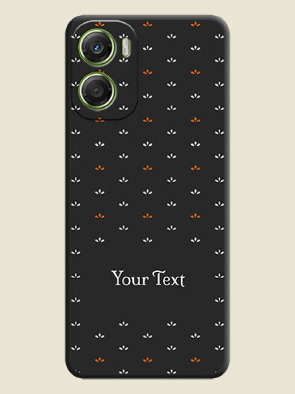 Custom Simple Pattern With Custom Text On Space Black Custom Soft Matte Mobile Back Cover - Motorola Moto G06 - alternate view