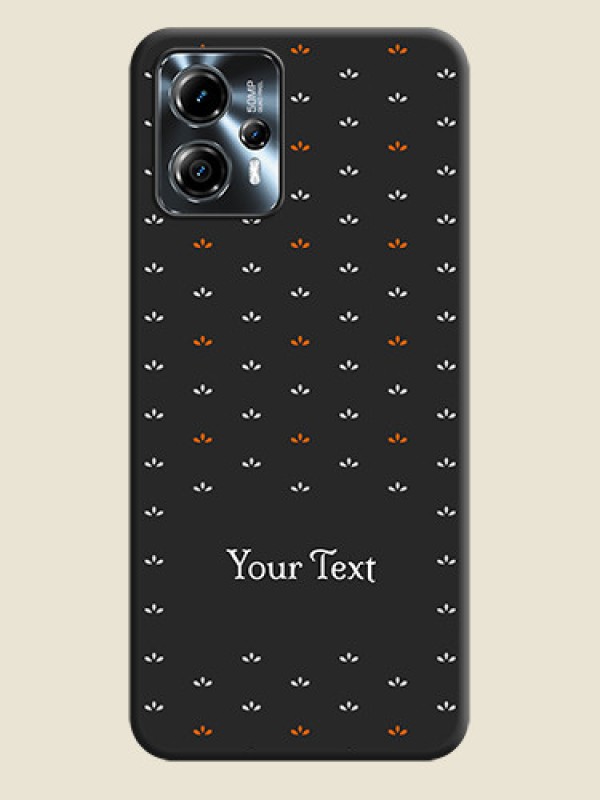 Custom Simple Pattern With Custom Text On Space Black Personalized Soft Matte Phone Covers -Motorola Moto G13 - alternate view
