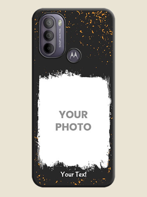 Custom Spray Free Design on Photo on Space Black Soft Matte Phone Cover - Moto G31 - alternate view