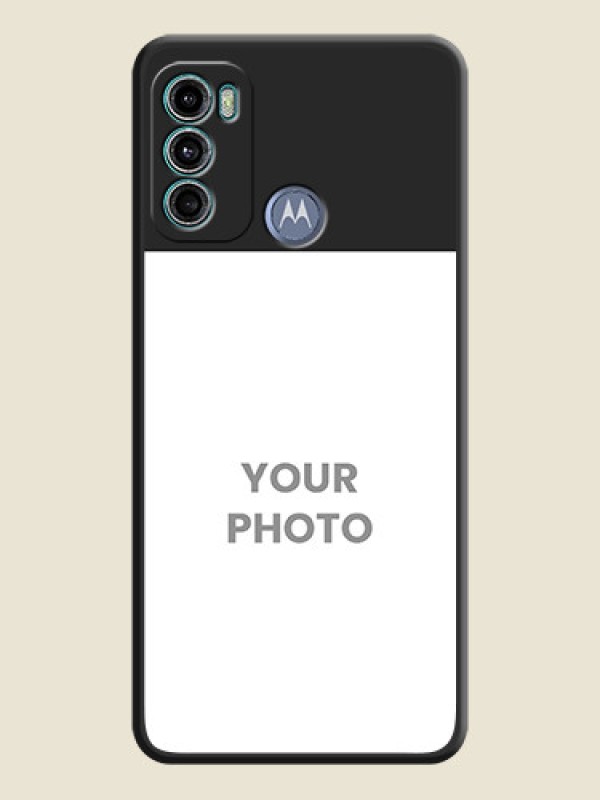 Custom Image Upload With Space Black Color On Custom Soft Matte Mobile Back Cover - Motorola Moto G40 Fusion - alternate view