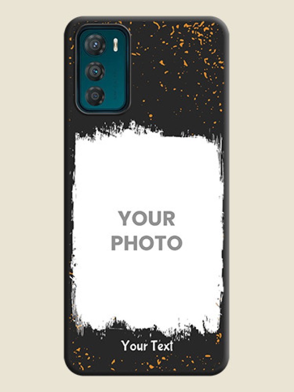 Custom Spray Free Design on Photo on Space Black Soft Matte Phone Cover - Motorola Moto G42 - alternate view