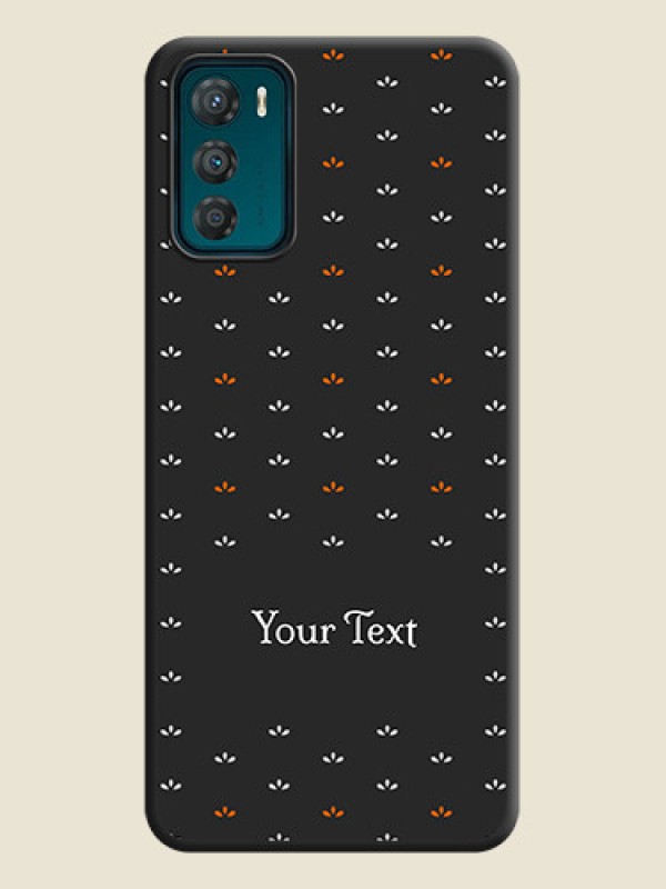 Custom Simple Pattern With Custom Text On Space Black Personalized Soft Matte Phone Covers -Motorola Moto G42 - alternate view