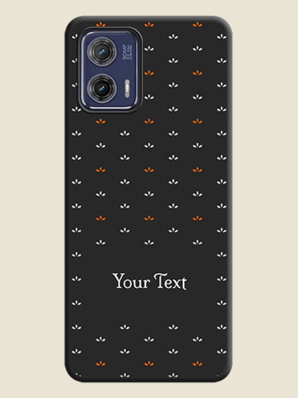 Custom Simple Pattern With Custom Text On Space Black Personalized Soft Matte Phone Covers -Motorola Moto G73 5G - alternate view