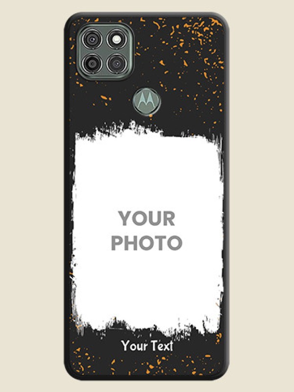 Custom Spray Free Design on Photo on Space Black Soft Matte Phone Cover - Moto G9 Power - alternate view