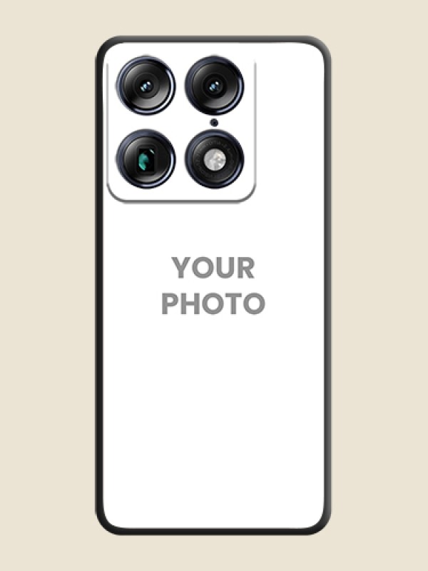 Custom Full Single Pic Upload On Space Black Custom Soft Matte Mobile Back Cover - Motorola Signature 5G - alternate view