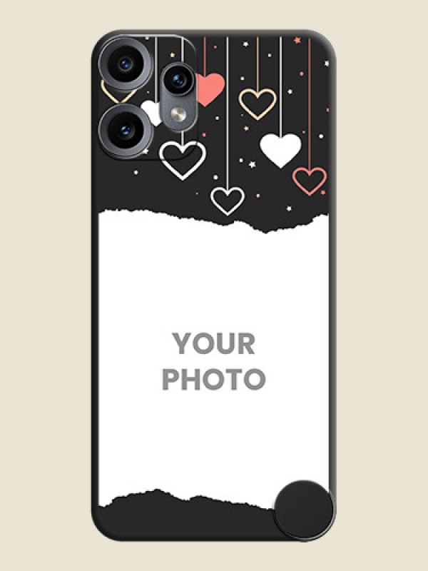 Custom Love Hangings with Splash Wave Picture On Space Black Custom Soft Matte Mobile Back Cover - Nothing CMF Phone 2 Pro 5G - alternate view