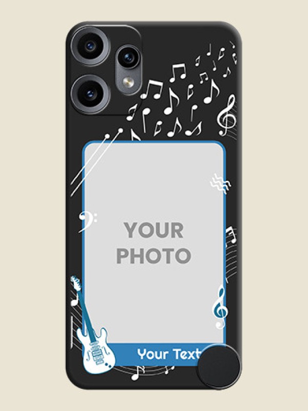 Custom Musical Theme Design with Text on Photo On Space Black Custom Soft Matte Mobile Back Cover - Nothing CMF Phone 2 Pro 5G - alternate view