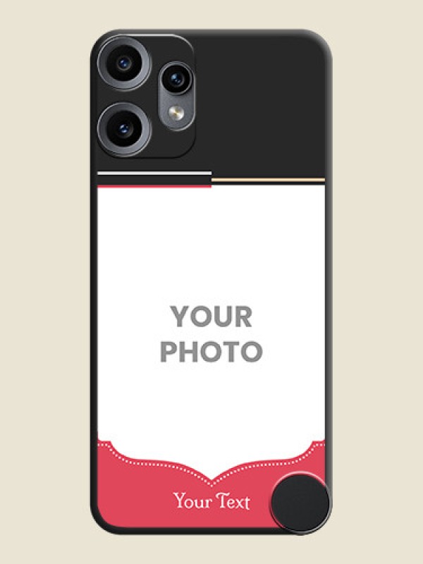 Custom Classic Plain Design with Name On Space Black Custom Soft Matte Mobile Back Cover - Nothing CMF Phone 2 Pro 5G - alternate view