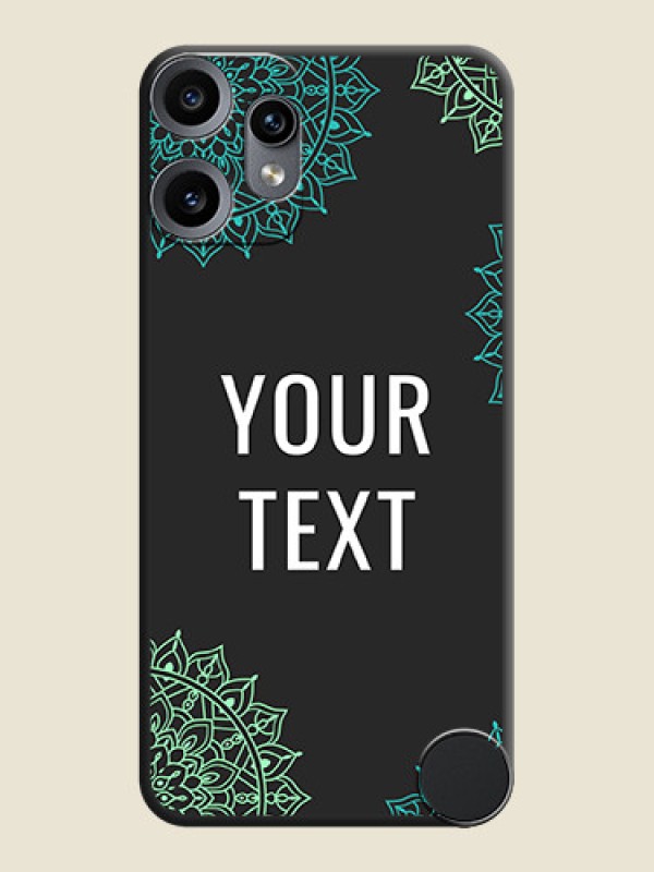 Custom Your Name with Floral Design On Space Black Custom Soft Matte Mobile Back Cover - Nothing CMF Phone 2 Pro 5G - alternate view