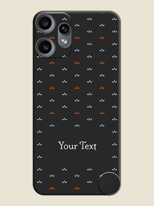 Custom Simple Pattern With Custom Text On Space Black Custom Soft Matte Mobile Back Cover - Nothing CMF Phone 2 Pro 5G - alternate view