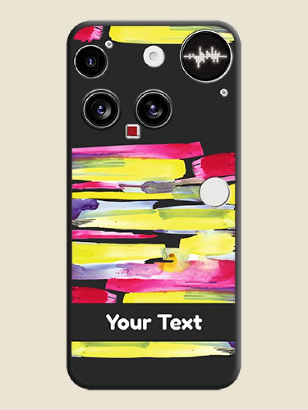 Custom Brush Coloured On Space Black Custom Soft Matte Mobile Back Cover - Nothing Phone 3 5G - alternate view
