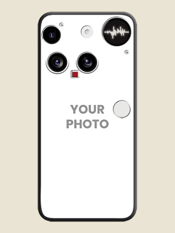 Custom Full Single Pic Upload On Space Black Custom Soft Matte Mobile Back Cover - Nothing Phone 3 5G - alternate view