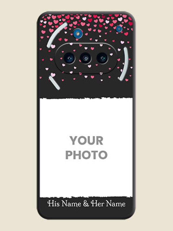 Custom Fall in Love with Your Partner on Photo On Space Black Custom Soft Matte Mobile Back Cover - Nothing Phone 3a 5G - alternate view