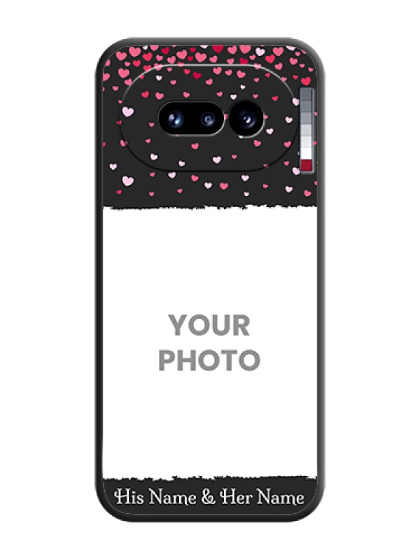 Custom Fall in Love with Your Partner on Photo On Space Black Custom Soft Matte Mobile Back Cover - Nothing Phone 4A 5G - alternate view