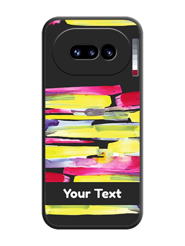 Custom Brush Coloured On Space Black Custom Soft Matte Mobile Back Cover - Nothing Phone 4A 5G - alternate view