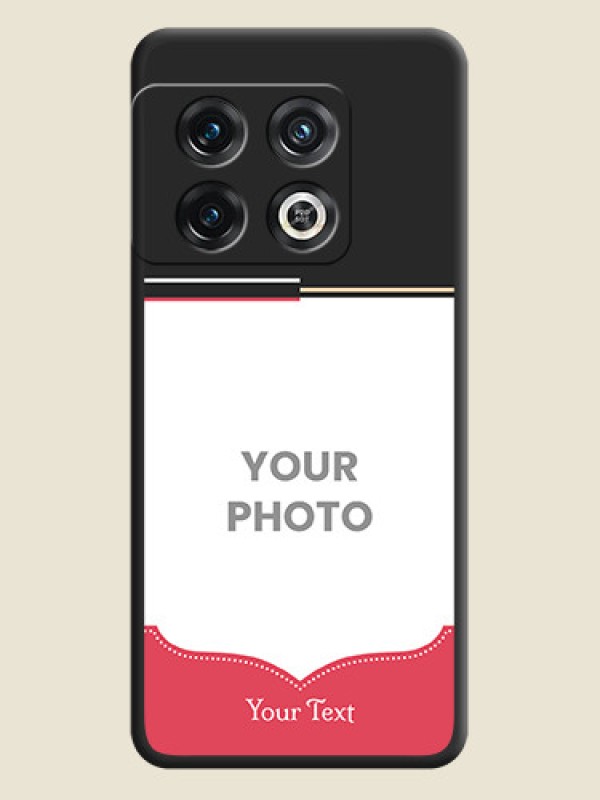 Custom Classic Plain Design with Name on Photo on Space Black Soft Matte Phone Cover - OnePlus 10 Pro 5G - alternate view