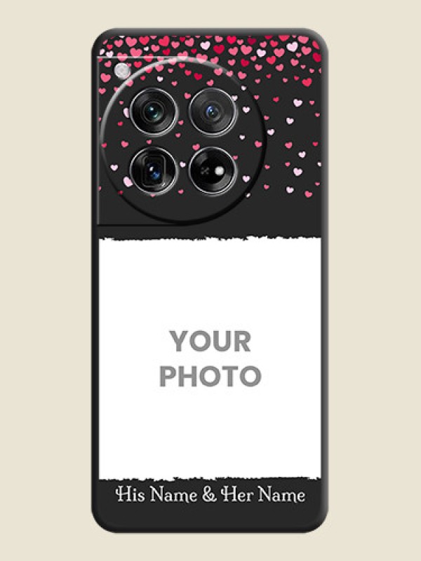 Custom Fall in Love with Your Partner on Photo On Space Black Custom Soft Matte Mobile Back Cover - OnePlus 12 5G - alternate view