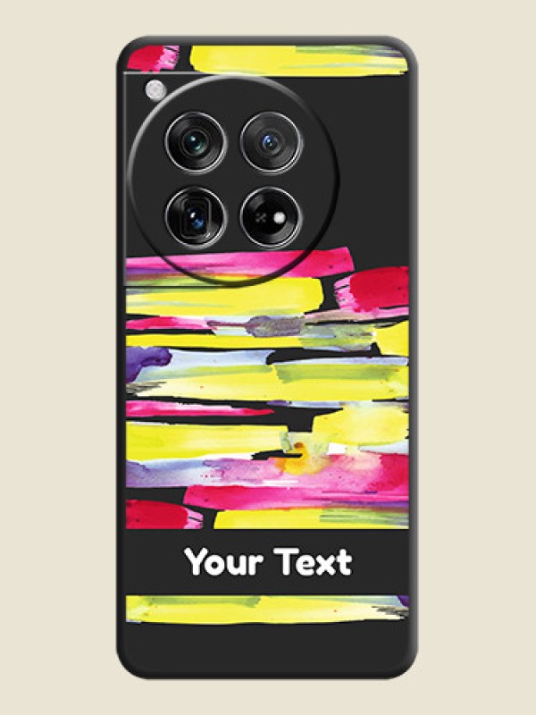 Custom Brush Coloured On Space Black Custom Soft Matte Mobile Back Cover - OnePlus 12 5G - alternate view
