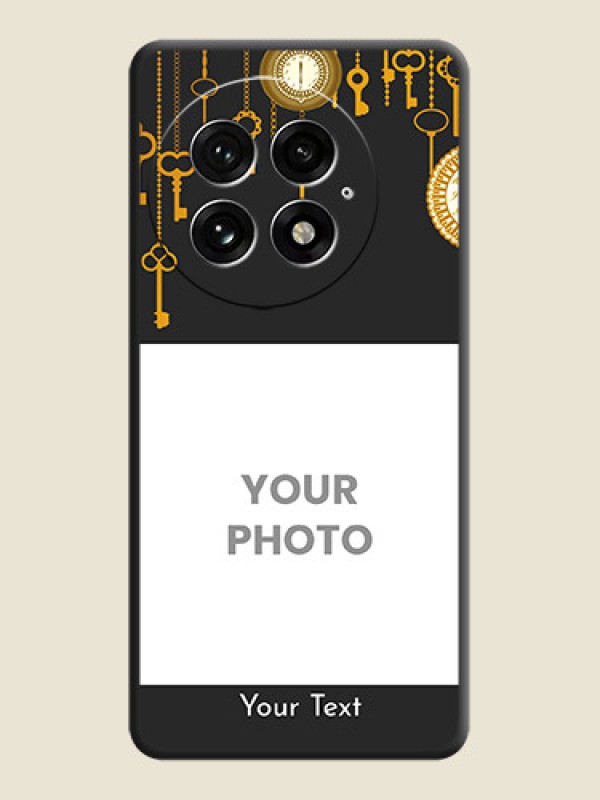 Custom Decorative Design with Text On Space Black Custom Soft Matte Mobile Back Cover - OnePlus 13 5G - alternate view