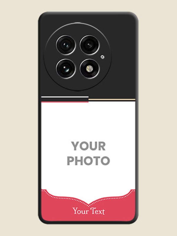 Custom Classic Plain Design with Name On Space Black Custom Soft Matte Mobile Back Cover - OnePlus 13 5G - alternate view