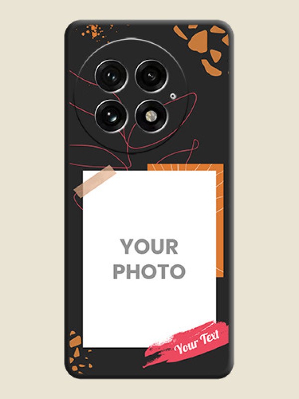 Custom Orange Photo Frame On Space Black Custom Soft Matte Mobile Back Cover - OnePlus 13 5G - alternate view