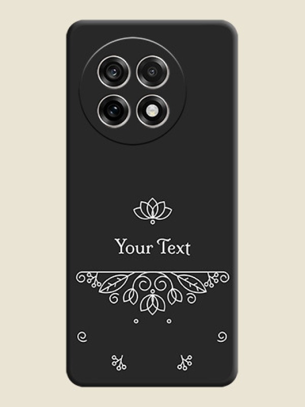 Custom Lotus Garden Custom Text On Space Black Custom Soft Matte Mobile Back Cover - OnePlus 13R 5G - alternate view