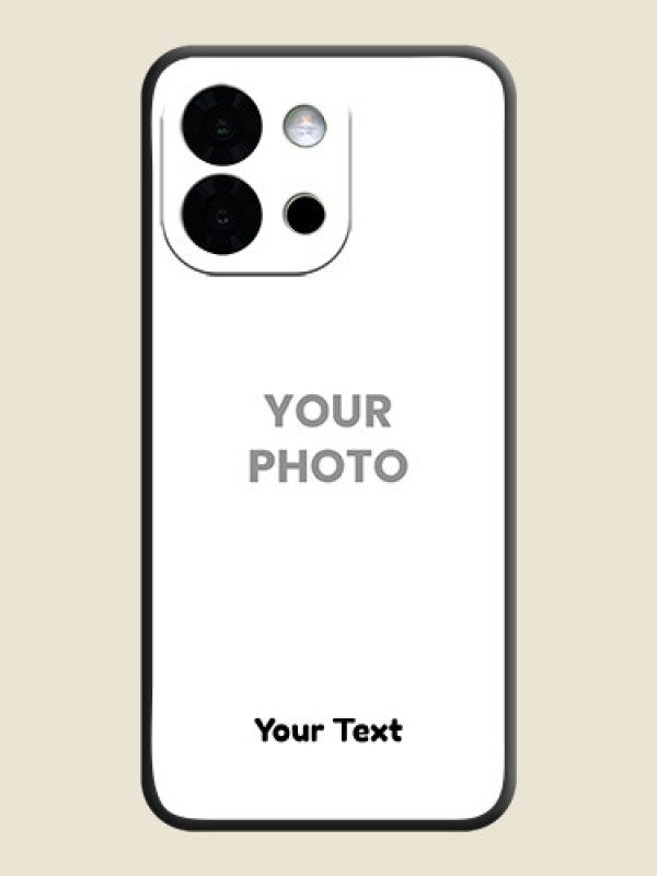 Custom Full Single Pic Upload With Text On Space Black Custom Soft Matte Mobile Back Cover - OnePlus 13s 5G - alternate view