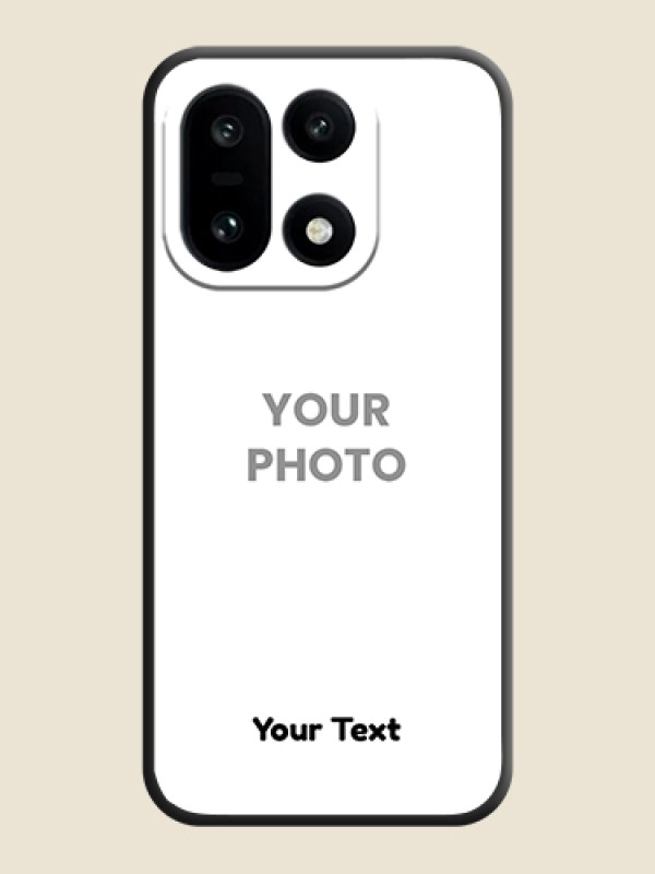 Custom Full Single Pic Upload With Text On Space Black Custom Soft Matte Mobile Back Cover - OnePlus 15 5G - alternate view