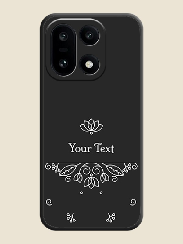 Custom Lotus Garden Custom Text On Space Black Custom Soft Matte Mobile Back Cover - OnePlus 15 5G - alternate view